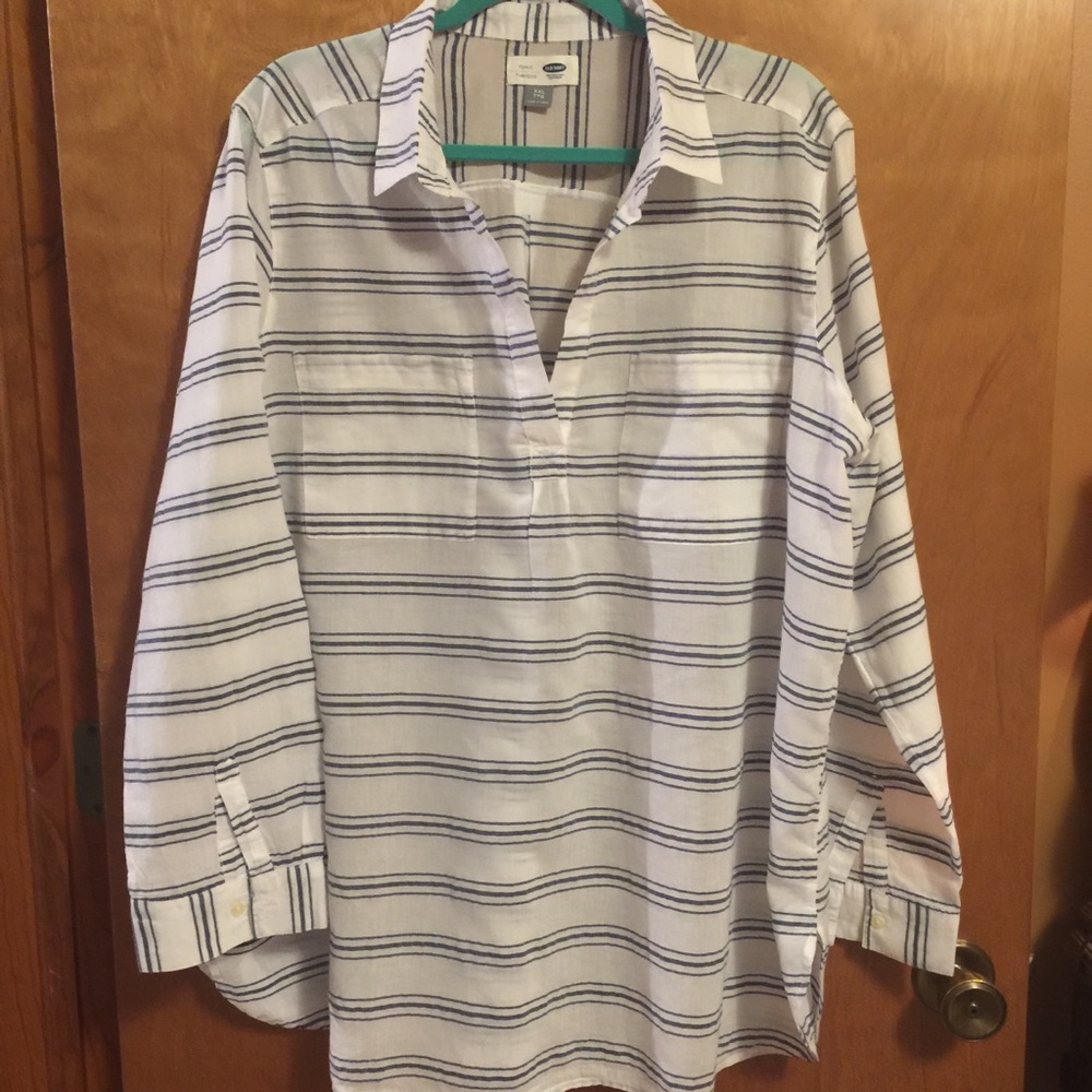 BREEZY OLD NAVY STRIPED TUNIC SIZE XXL